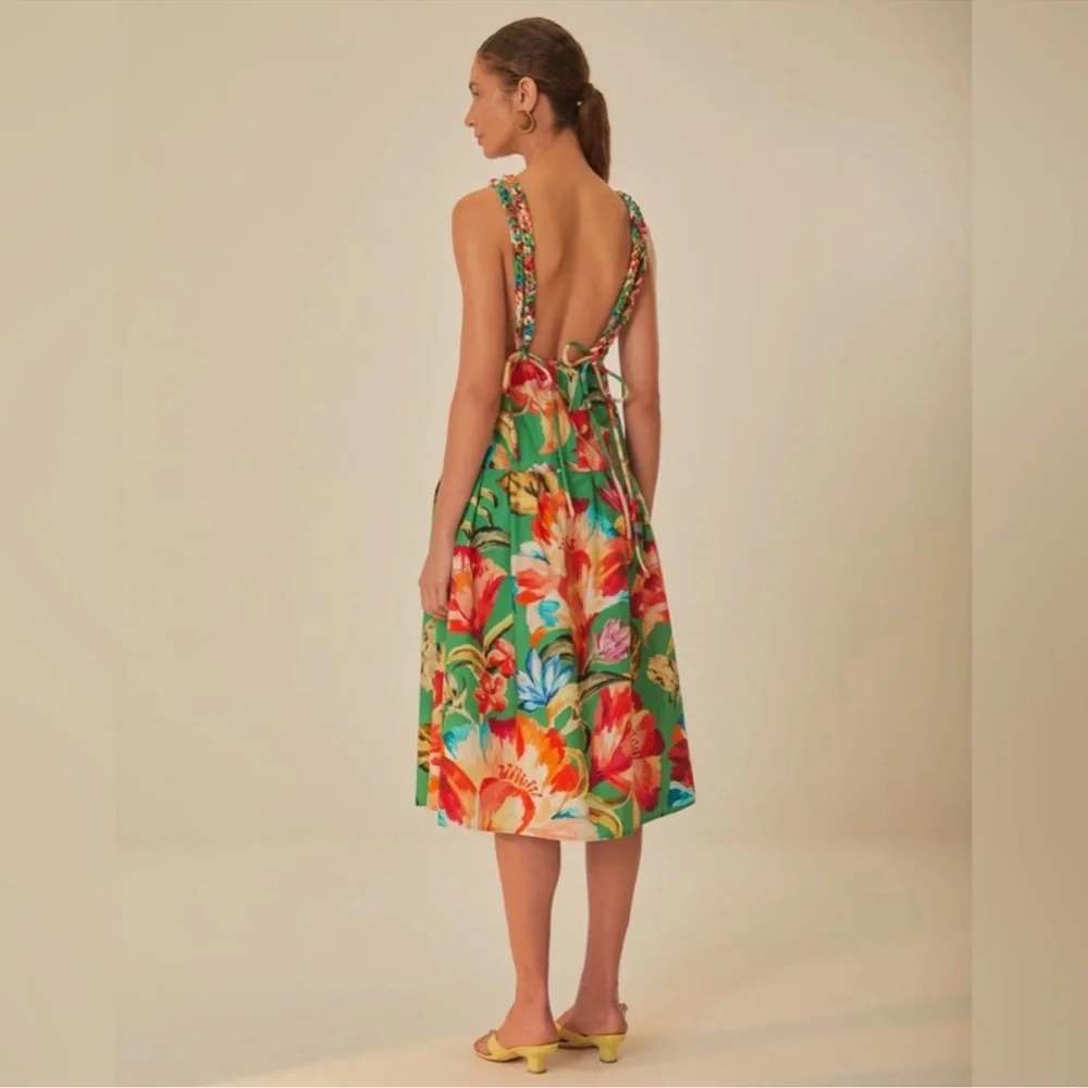 Farm Rio Tropicart Floral Dress - Picture 2 of 11